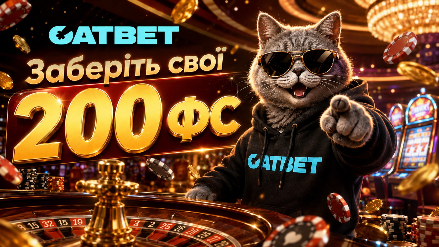 Ваш бонус від CATBET 🎰