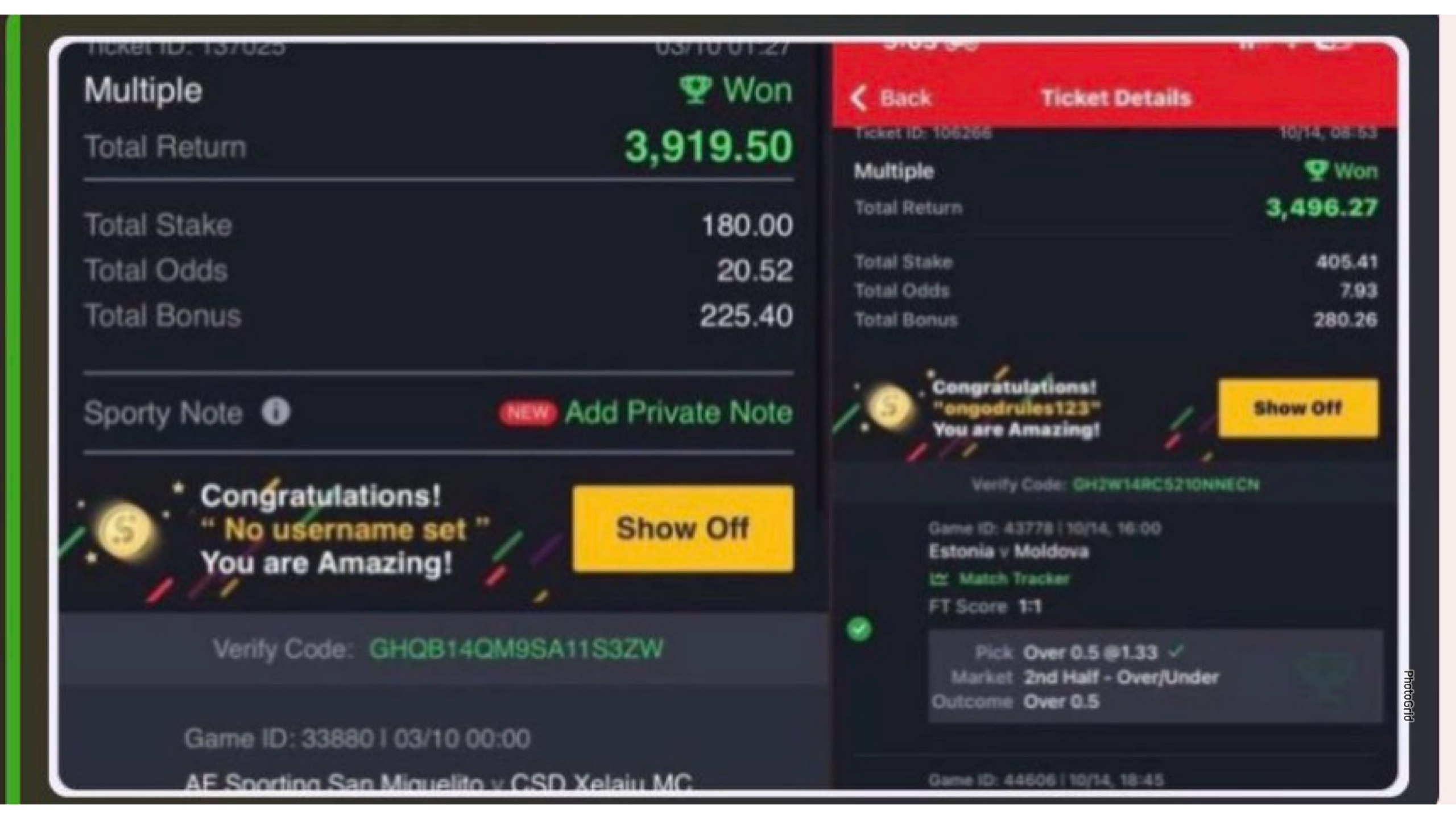 FJ ODDS