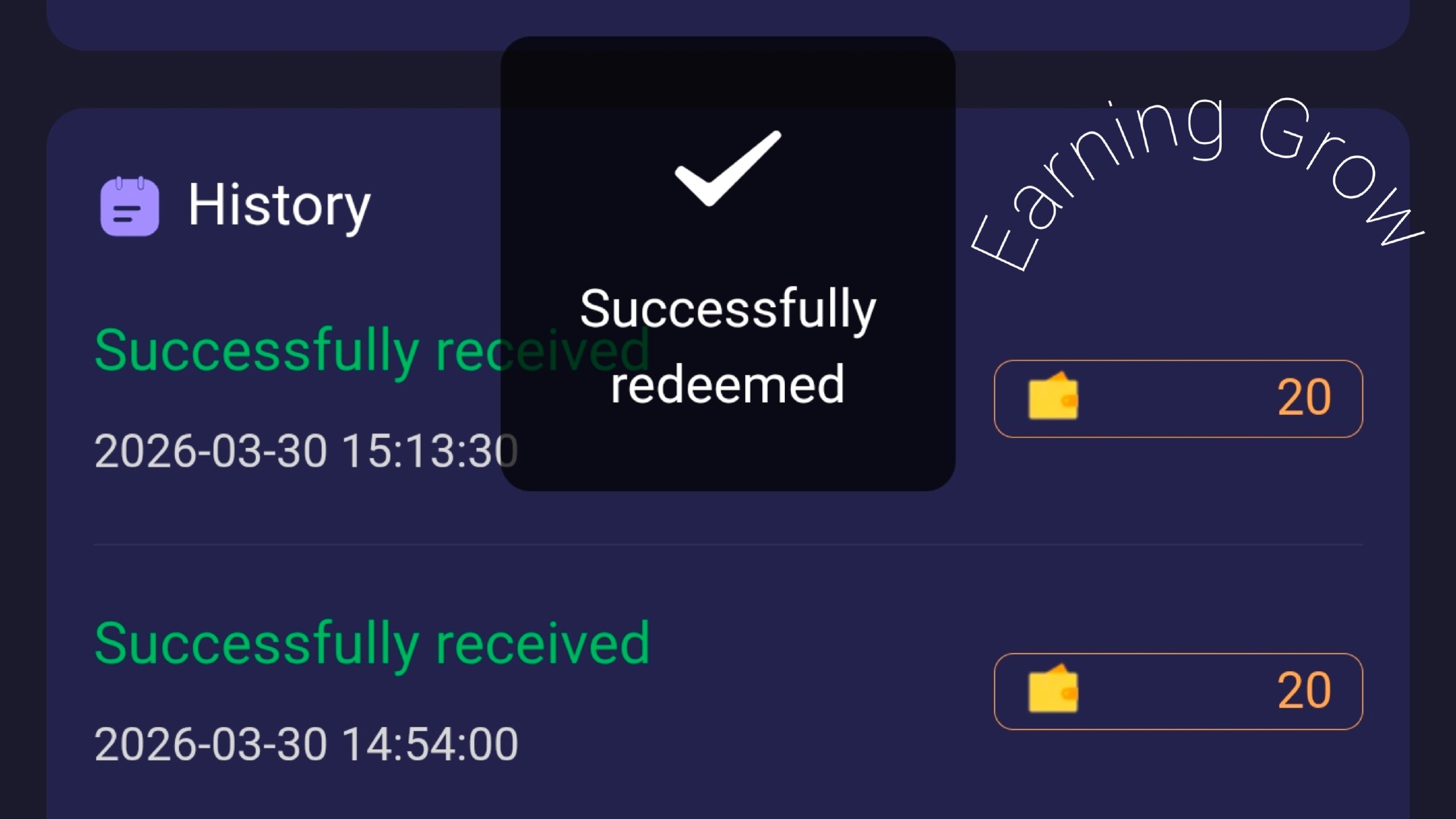 Earning Grow 🎁